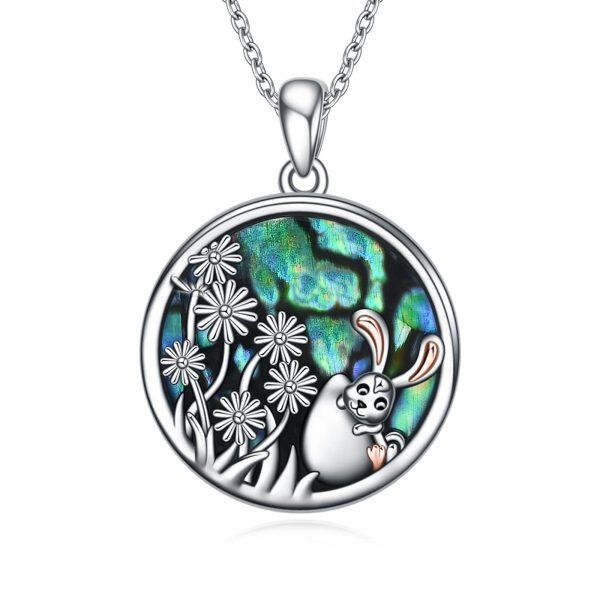 Sterling Silver Bunny Necklace-0