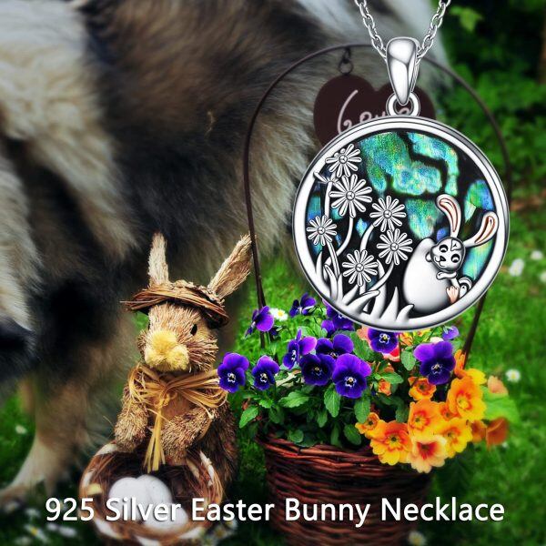 Sterling Silver Bunny Necklace-1