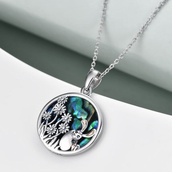 Sterling Silver Bunny Necklace-3