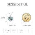 wholesale 925 Sterling Silver Heart Shaped Abalone Shell Tree of Life Paw Print Keepsake Pendant Necklace for Ashes Memorial s-0-4