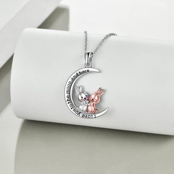 Sterling Silver Bunny Necklace-1