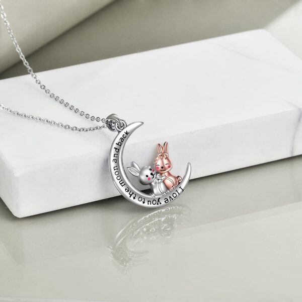 Sterling Silver Bunny Necklace-2