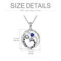 wholesale Sterling Silver Giraffe Necklace - Rhodium Plated-0-10