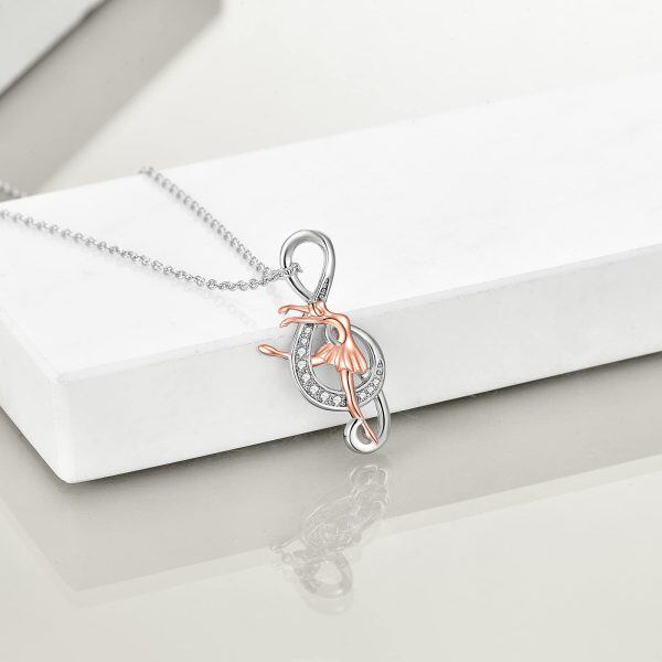 Sterling Silver Gymnastics Necklace-2