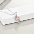 wholesale 925 Sterling Silver Ballerina Dance Musical Notes Pendant Necklace s for Women Girls-0-2