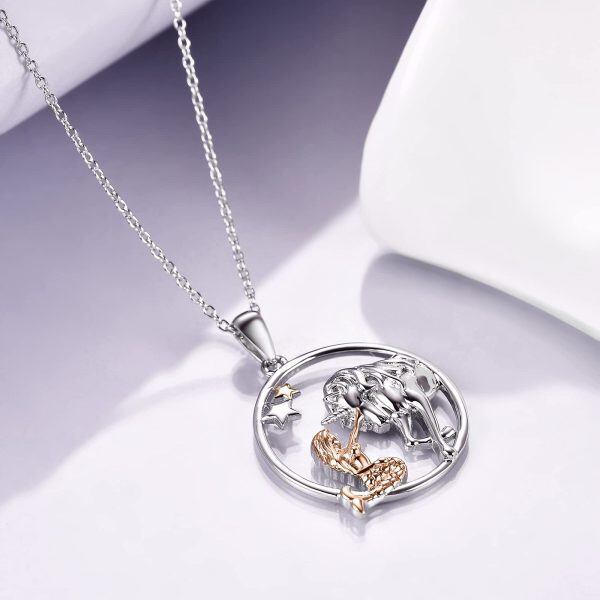 Sterling Silver Mermaid Unicorn Necklace-3