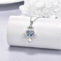 wholesale 925 Sterling Silver Tree of Life Heart Anchor Pendant Necklace for Women Girls-0-2