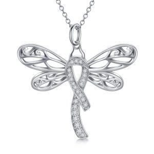 Sterling Silver Dragonfly Necklace-0