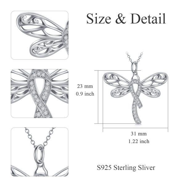 Sterling Silver Dragonfly Necklace-1