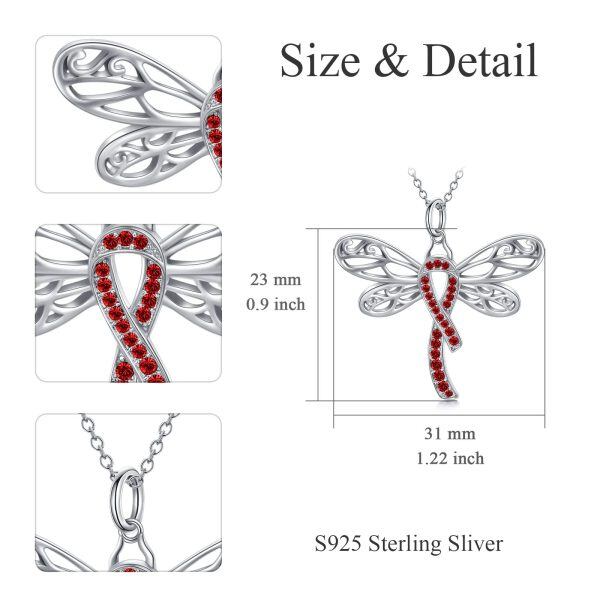 Sterling Silver Dragonfly Necklace-10