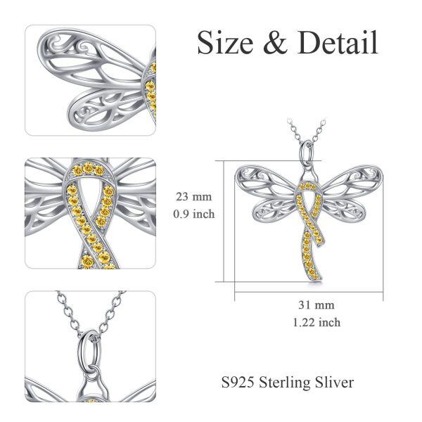 Sterling Silver Dragonfly Necklace-16