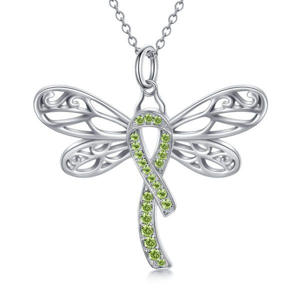 Sterling Silver Dragonfly Necklace-18