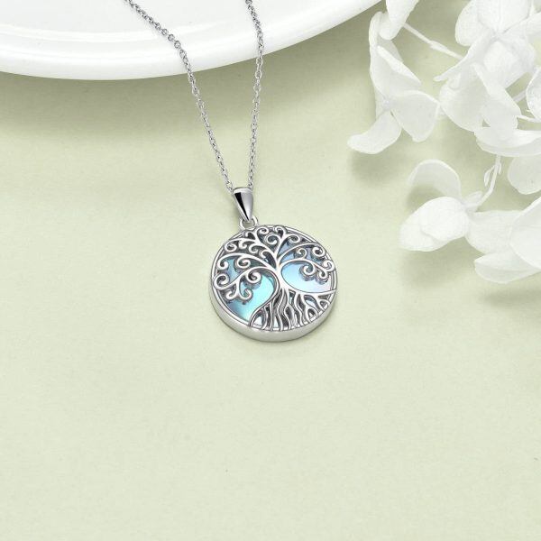 Sterling Silver Tree Of Life Necklace-3