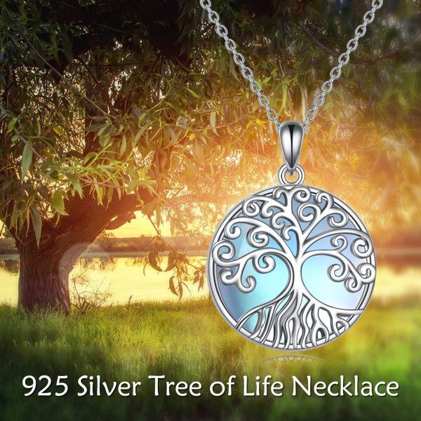 Sterling Silver Tree Of Life Necklace-4