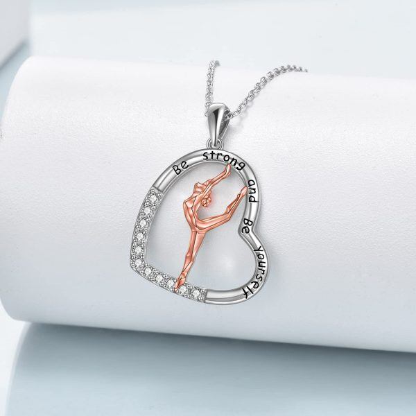 Sterling Silver Gymnastics Necklace-1