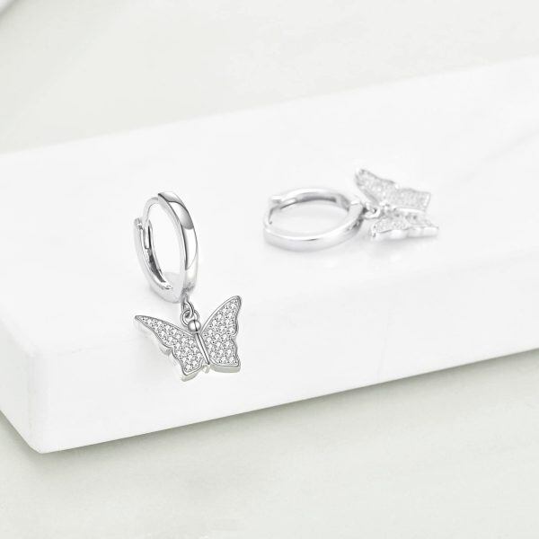 Sterling Silver Butterfly Earrings-2