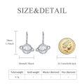 wholesale 925 Sterling Silver CZ Saturn Drop Earrings-0-1
