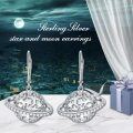 wholesale 925 Sterling Silver CZ Saturn Drop Earrings-0-5