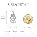 wholesale 925 Sterling Silver Heart Knot Rope Anchor Pendant Necklace for Women Men Gifts-0-1