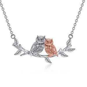 Sterling Silver Owl Nekclace-0