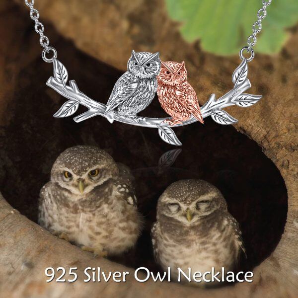 Sterling Silver Owl Nekclace-5