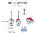 wholesale 925 Sterling Silver Mushroom Rabbit Moonstone Drop Earrings-0-4