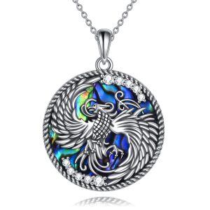 Sterling Silver Phoenix Necklace-0