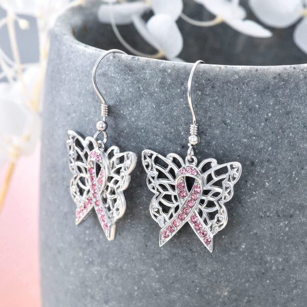 Sterling Silver Butterfly Earrings-1