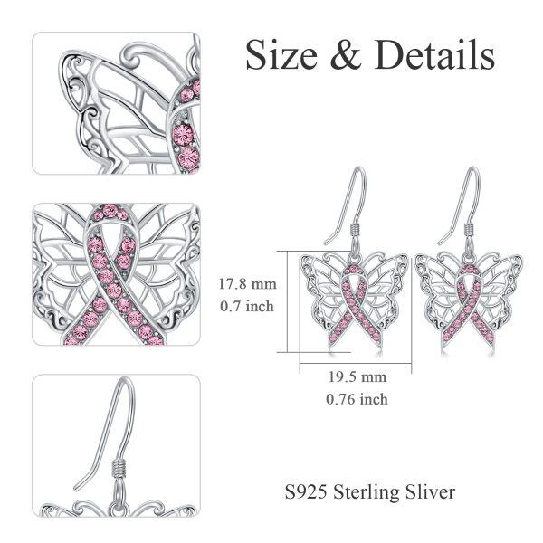 Sterling Silver Butterfly Earrings-3