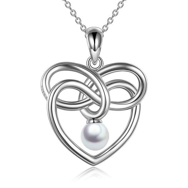 Sterling Silver Heart Necklace-0