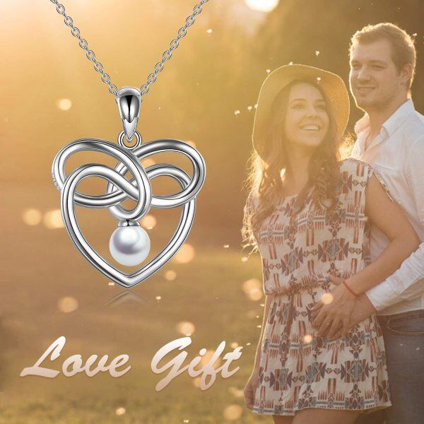 Sterling Silver Heart Necklace-2