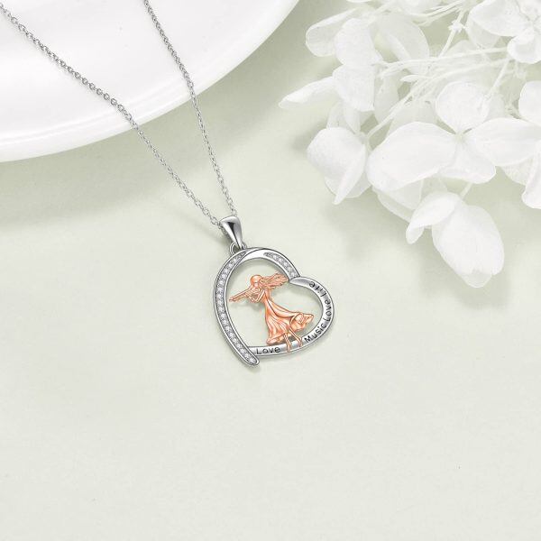 Sterling Silver Violinist Necklace-3