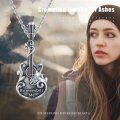 wholesale 925 Sterling Silver Guitar Urn Pendant Keepsake Jewelry with Chain and Funnel Set-0-5