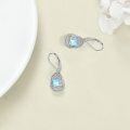 wholesale Sterling Silver Moonstone Leverback Teardrop Dangle Earrings for Women-0-15