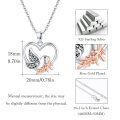 wholesale 925 Sterling Silver Heart-Shaped Dove with Olive Branch Pendant Necklace for Women-0-4