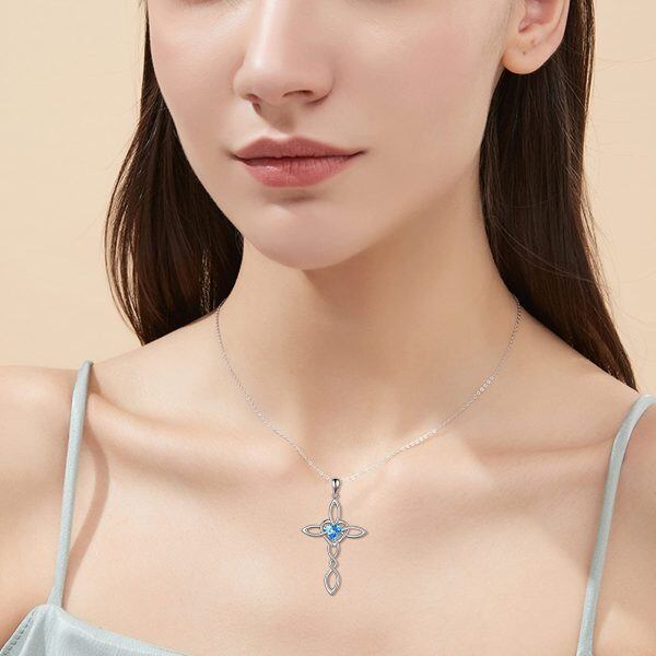 Sterling Silver Celtic Cross Necklace-1