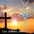 wholesale Sterling Silver Celtic Knot Cross Pendant Necklace Irish Infinity Love Heart Jewelry Gift-0-11