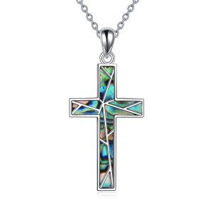 Sterling Silver Cross Necklace-0