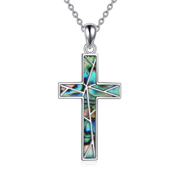 Sterling Silver Cross Necklace-0