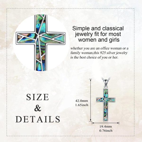 Sterling Silver Cross Necklace-4