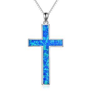 Sterling Silver Cross Necklace-0