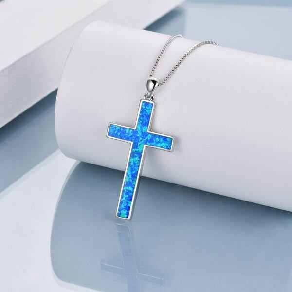 Sterling Silver Cross Necklace-1