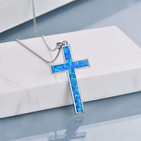 Sterling Silver Cross Necklace-2