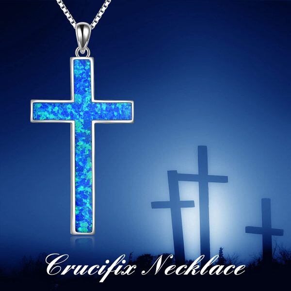 Sterling Silver Cross Necklace-4