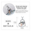 wholesale 925 Sterling Silver Dragon and Girl Heart Pendant Necklace for Women-0-2