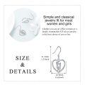 wholesale 925 Sterling Silver Mother and Daughter Heart Drop Earrings with Cubic Zirconia - Wholesale Jewelry for Women-0-4