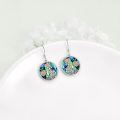 wholesale 925 Sterling Silver Abalone Shell Flower Drop Earrings - Nature Inspired s for Her-0-3