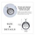 wholesale 925 Sterling Silver Moon Phase Tree of Life Pendant Necklace for Women-0-3