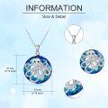 wholesale 925 Sterling Silver Blue Crystal Octopus Pendant Necklace for Women-0-4
