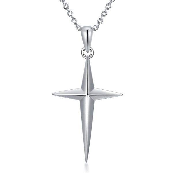 Sterling Sliver Cross Necklace-0